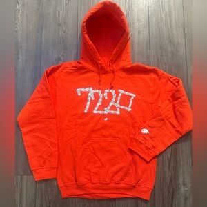 OTF 7220 Hoodie Men’s Small Orange Lil Durk Album Merch Streetwear NWOT Unisex